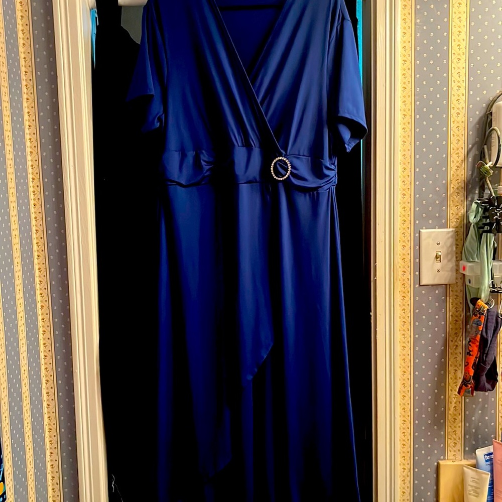 Royal Blue MIDI Dress size 18/20